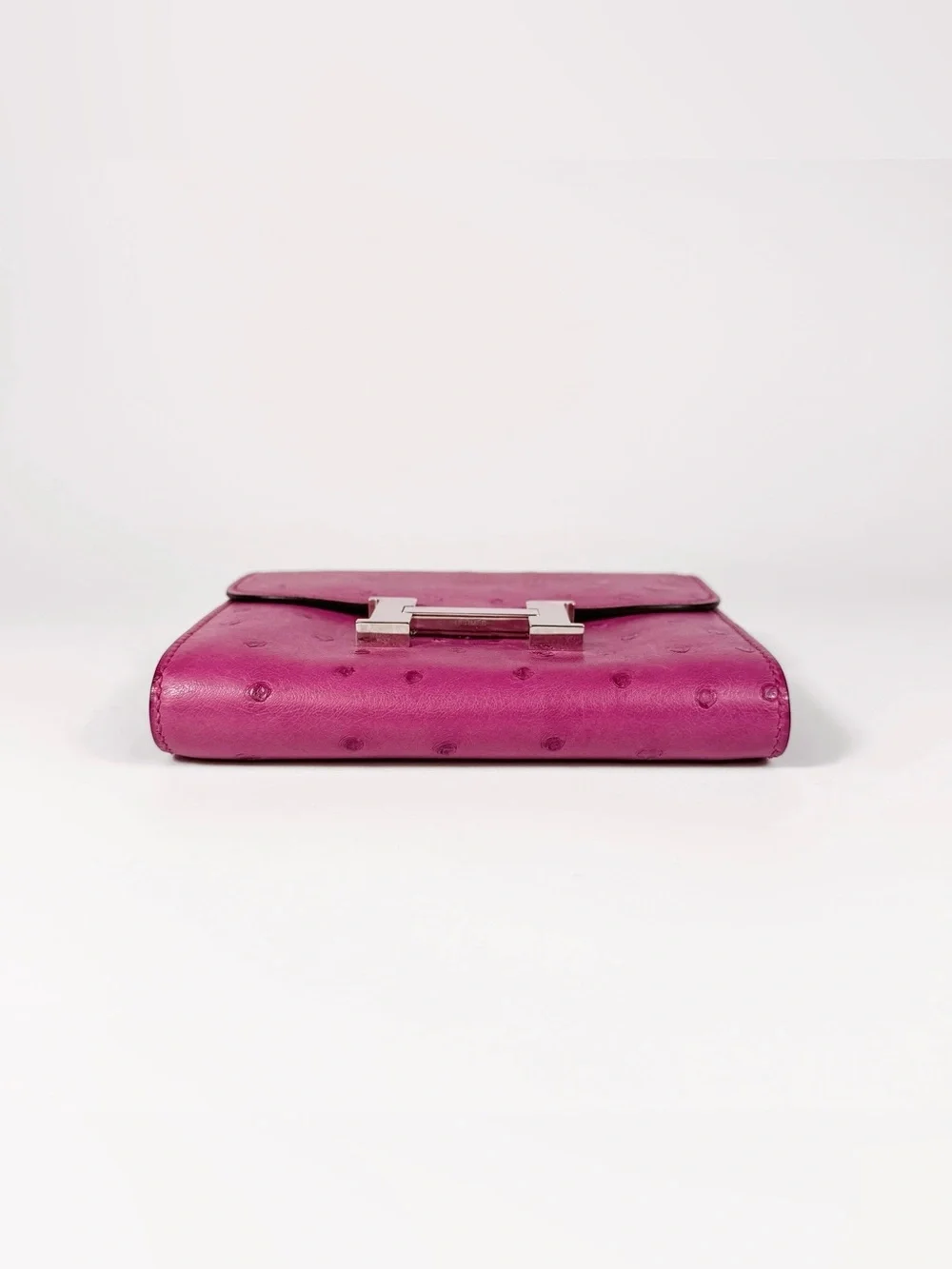 Hermès Fuchsia Ostrich Constance Wallet
